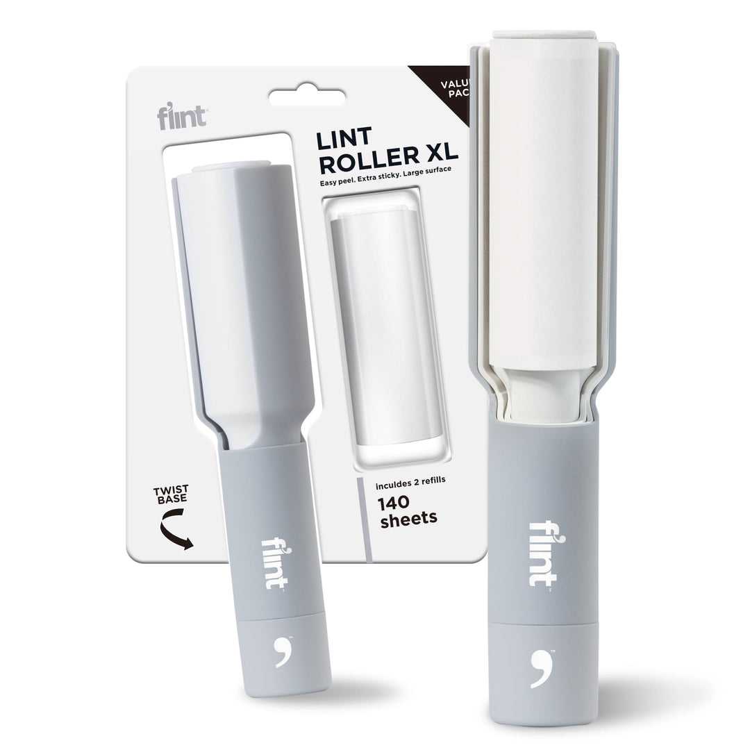 Flint Plus Lint Roller – White – 140 Sheets (Value Pack)