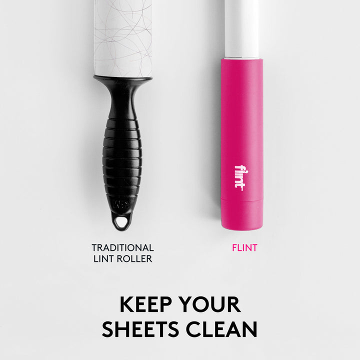 Flint Mini Lint Roller – Pink – 90 Sheets (Value Pack)