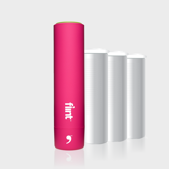 Flint Mini Lint Roller – Pink – 90 Sheets (Value Pack)