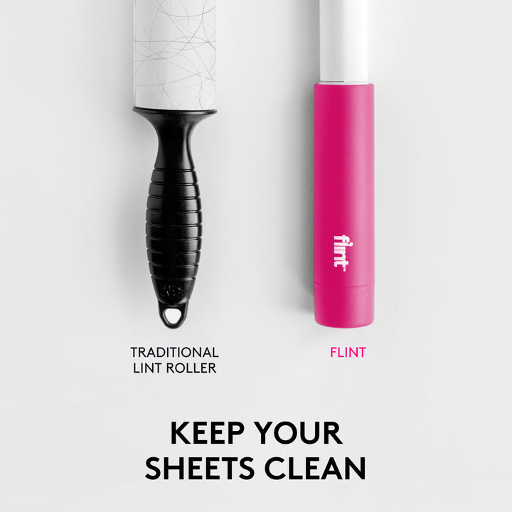 Flint Mini Lint Roller – Pink – 90 Sheets (Value Pack)